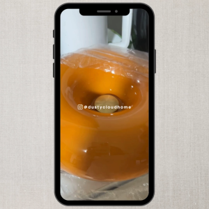 Dusty Cloud Home Orange Donut Lamp