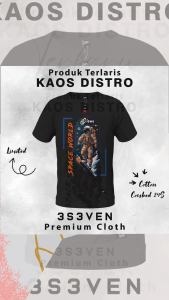 T-shirt Baju Kaos Distro Premium Pria Dewasa reguler cotton 24 S - 3S3ven Clothing Official