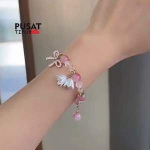Gelang Kristal Daisy Flowers Fashion Korean Lucu Karakter Wanita Terbaru Kekinian | PUSAT TIMUR
