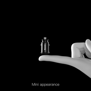 Baseus Mini USB Car Charger For Mobile Phone Tablet GPS 3.1A Fast Charger Car-Charger Dual USB Car Phone Charger Adapter in car Flash