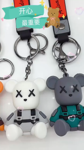 Gantungan Kunci Violent Bear 3D: Aksesori Kunci Desain Kekinian