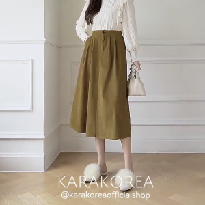Karakorea 319 Corduray Velvet Skirt: Skirt Wanita Korea Berkualitas Tinggi