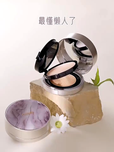 คุชชั่น แป้งอัดแข็ง 2 in 1 ในตลับเดียว Novo Light and bright double layer air cushion cream กันน้ำ ติดทน No.5861