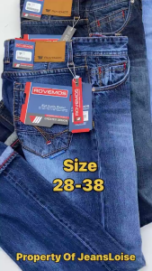 ROVEMOS - celana jeans panjang pria original full fashion retro vintage 28 - 38