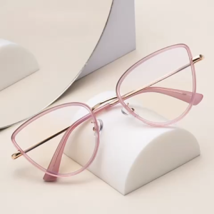 COD Kacamata Wanita Terlaris Model Cateyee Lensa Photocromik Frame Besi 98525