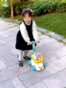 【COD】Baby Trolley Toys Children Shopping Cart Kids Cute Simulation Supermarket Cart Pretend Role Play House Kitchen Toys Gift