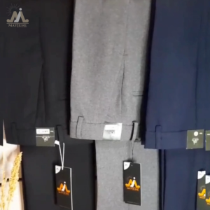 MAYJUNE Celana Panjang Pria Formal Kerja Slimfit Abu Muda Size 27 - 38