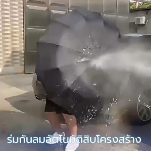 ร่มกันแดด ร่มสามพับ ร่มอัตโนมัติ ปุ่มเดียวในการเปิดและปิด ร่มแคปซูล ง่ายต่อการพกพา สามารถเปิดไฟได้ที่ด้ามร่ม