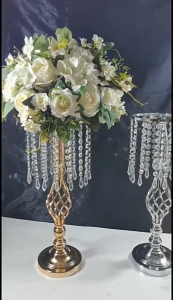 【Local Delivery】Candle Holder Flower Vase Wedding Centerpiece Lead Road Candlestick for Wedding Event Decoration