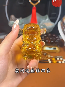 Tượng thần tài may mắn thu hút tài lộc bằng pha lê tượng thần tài phong thủy trang trí đồ thờ cúng ban thần tài