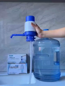 Portable Bottled Drinking Water Hand Press Removable Tube Innovative Vacuum Action Manual Pump Dispenser