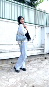 Puffy Bag /Korea Tote Bag Resleting /Shoulder Bag Tas Kuliah Wanita Korea /Tas Bahu Selempang Wanita