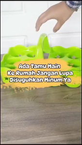 Keranjang Minuman untuk isi 12 gelas Aqua - Keranjang tenteng Aqua isi 12