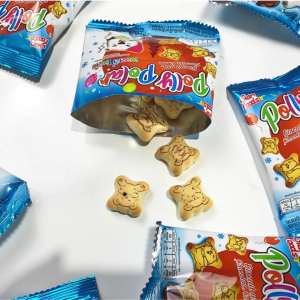 ขนมปังกรอบสอดไส้ครีมช็อกโกแลตพอลลี่โพล่า ตราสยามฟู้ดส์ 120g./ถุง