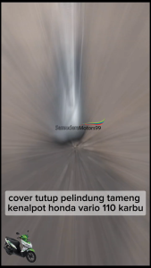 Cover Tutup Pelindung Tameng Knalpot Honda Vario 110 Karbu 2006-2014
