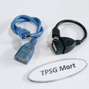 Cáp OTG Mini USB (Hình thang) / Chuẩn cắm Mini USB ra USB 2.0 (Cái) - Đoạn dây