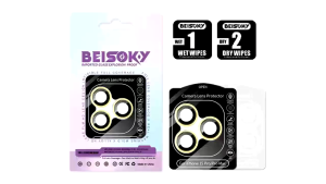 Beisoky Tempered Glass Camera/Kamera CD Pattern iPhone 11 - 13 Pro Max 14 - 15 Pro Max