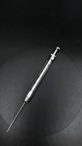 Microliter Syringes Glass Syringe Injector Glass Microliter Gas Chromatography Ujung Runcing