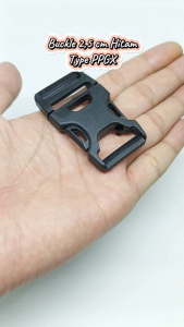 Buckle Tas 25 cm Warna Hitam Material PP Kode PPGX Harga Per Lusin 12 Biji