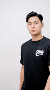 Otsky Kaos Pria Ft Baseball Black Cotton 24s