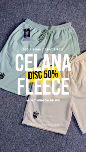 [DAPAT 3 PCS] CELANA FLEECE RESLETING PENDEK PRIA WANITA 100 RIBUAN DAPAT 3 PCS/ CELANA PENDEK PREMIUM/ CELANA DISTRO