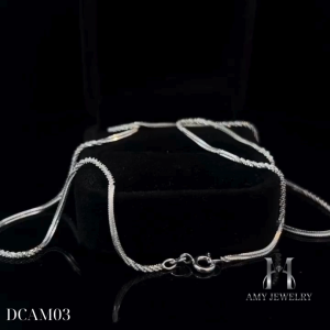 DCAM03 Dây chuyền bạc S925( KHÔNG KÈM MẶT) công nghệ xi độc quyền NanoShield- Tặng nước rửa cao cấp