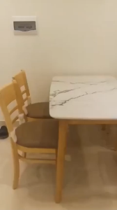 Bộ bàn ăn mặt giả vân đá và 4 ghế Cabin _ BẢO HÀNH 12 THÁNG