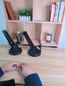 Holder Ponsel Profesional untuk Pengambilan Foto Overhead Cantilever Bracket untuk Pengambilan Foto dan Perekaman Video Stand Multifungsi untuk Streaming Langsung di Meja Tripod Lipat yang Dapat Disesuaikan untuk Tablet