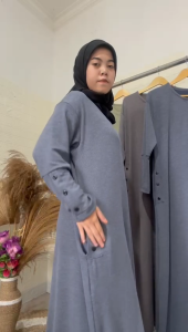 ELSA KNIT DRESS BAJU GAMIS FASHION WANITA VIRAL BAHAN KNIT TERBARU GAMIS MUSLIM WANITA KEKINIAN