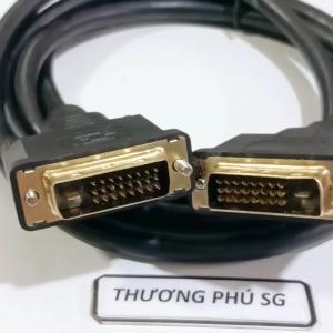 Cáp DVI (Cáp 2 đầu DVI-D / Chân kim 24+1) - Cáp dài 1.5M (Màu Đen)