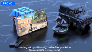 Pro 60 TWS Bluetooth Earbuds Wireless V5.1 Bluetooth Earphone 9d Stereo Headset In Ear Noise Reduction Breathing Light Low Sense Delay Wireless Headset Build-in MIC Game Sports For Smartphones Fon Telinga Bluetooth 蓝牙耳机