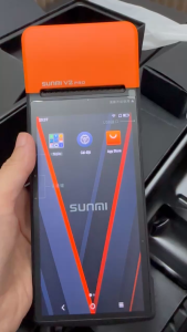 MÁY POS CẦM TAY SUNMI  V2 PRO  Thanh Lý 99% Ram 2g BẢO HÀNH 1 tháng Sẵn Dây sạc Giấy In grab now food befood