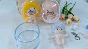 Oval Pouch Keychain Bag Pvc Transparant Doll 10cm Import Pouch Keychain Bag Pvc Transparant Doll Pouch Keychan Bag Pvc Tranparant Doll Tas Boneka