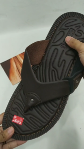 Sandal Pria Gojo Comet Kulit Premium Gaya Korea Anti Slip - Warna Coklat/Maroon/Hitam Ukuran 39-43