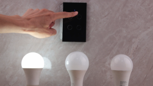 SMATRUL Tuya Smart Switch สวิตช์ไฟ wifi App Control Wifi Smart Wall Switch ไม่มีNeutral Wifi+RF433 สวิตช์ไฟสัมผัส