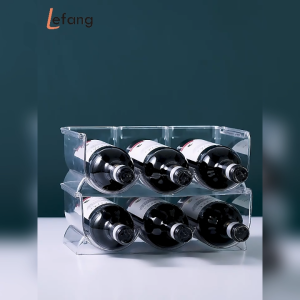 Locapure Plastic Stackable Water Bottle Wine Bottle Storage Rack