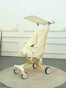 Lightweight and Compact Coast Rider Stroller with Canopy One Hand Easy Fold Soft Ride Wheels Lightweight Stroller