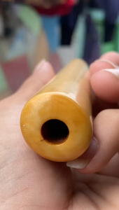 once pipa gg asli lokal pucuk lawasan panjang 12cm bahan merah asli