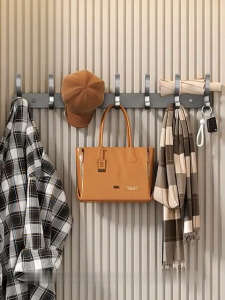 Drill-Free Clothes Door Hook Wall Hanger Aluminum Storage Hanging Organizer Rack Bathroom Toilet