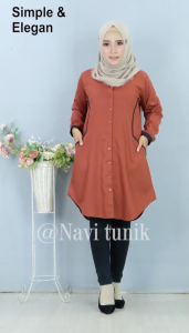 Baju Atasan Tunik Wanita Dewasa Remaja Santri Putri Bahan Katun TOYOBO Terbaru Kekinian Busui C9