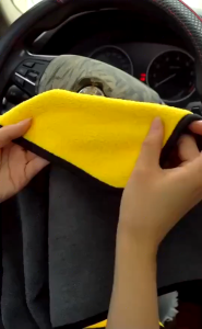 ผ้าเช็ดรถ สินค้าคุณภาพ เกรดพรีเมี่ยม หนานุ่ม ซับน้ำไว ผ้าเช็ดเอนกประสงค์ ทนทาน ใช้งานได้นาน 30*30❤️