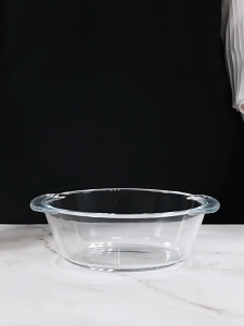 Versatile 3-in-1 Borosilicate Glass Baking Pot Casserole Oven-Safe Bakeware Set with Dual Lids for Cooking and Serving