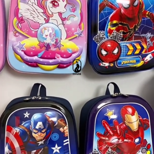 Tas Sekolah anak TK SD Tas ransel jalan jalan Karakter Disney Marvel 3D Backpack Hardcase