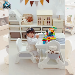 Bộ Bàn Ghế Đa Năng Cao Cấp Pakey Bàn Chơi Xếp Hình Kèm 400 Chi Tiết Lego Bảng Vẽ Rèn Luyện Tính Sáng Tạo Cho Bé