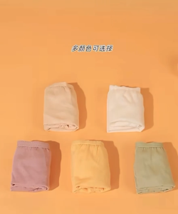 Badigo 5pcs Boys Disposable Pure Cotton Underwear 巴迪高儿童一次性内裤男童平角纯棉灭菌免洗日抛旅行用平套装短裤