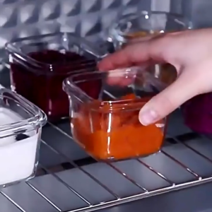 Portable Baby Glass Food Box Baby Food Storage Microwave Airtight Container Food Storage Box 120ml