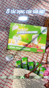 Sữa hạt Canxi bone Hồng Hoa Organic - Bổ Sung Dinh Dưỡng Canxi Hữu Cơ Ngừa Loãng Xương Hộp 900G