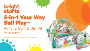 Bright Starts 5-In-1 Gym & Ball Pit - Tropical