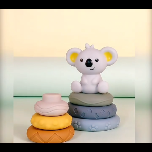 Baby Silicone Stacking Toy Early Educational Shape Sorter and Stacker
