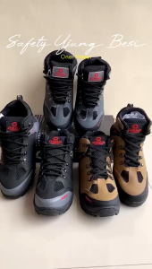 Onar Street Paramound - Sepatu Pria Boots Safety Ujung Besi Boots Gunung Outdoor Touring Kode F-01